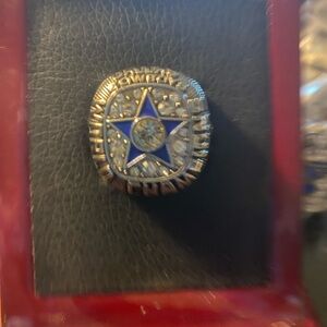 Dallas Cowboys Silver 1971 Staubach Size 11